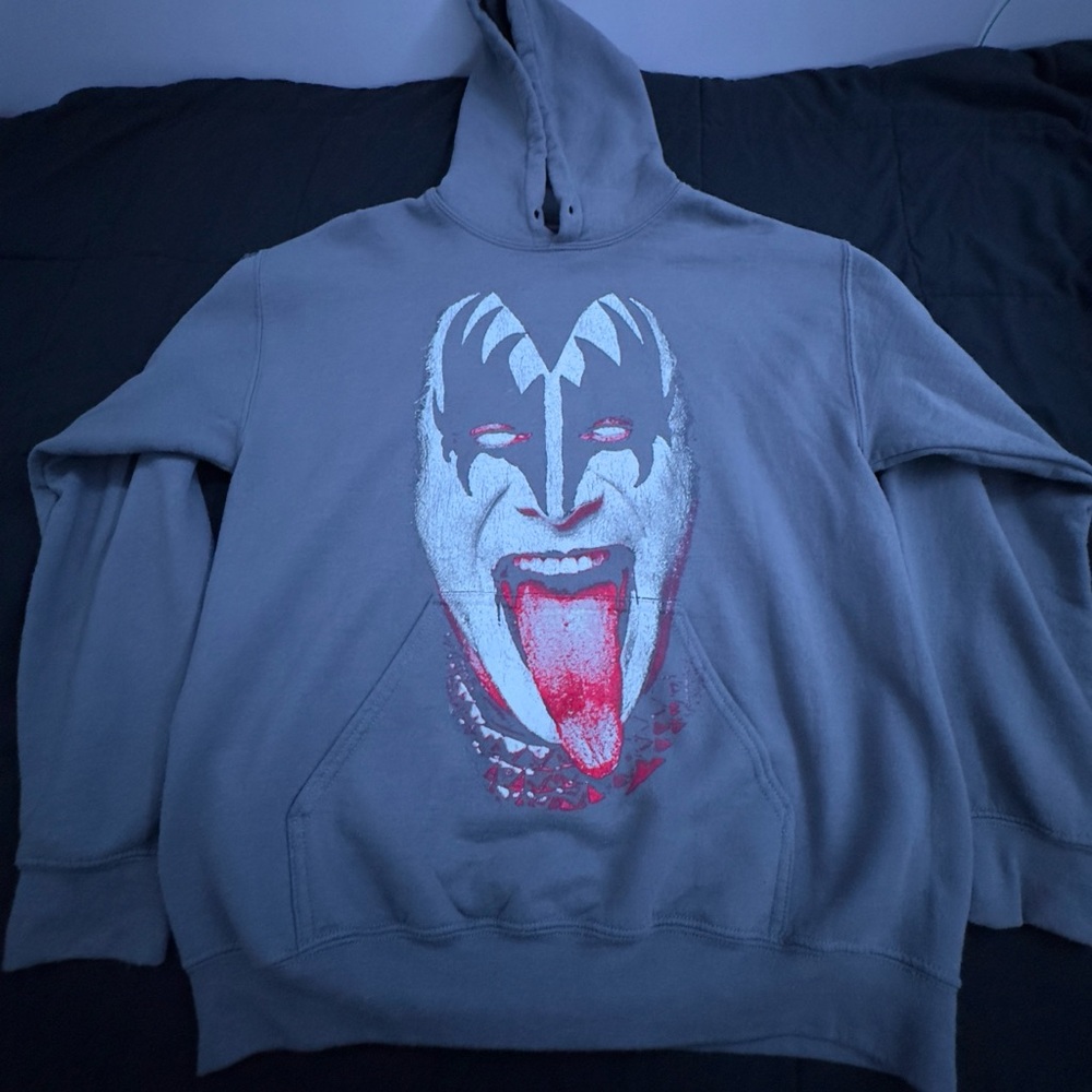 KISS hoodie in grey size M men